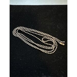 Sterling silver Bead Chain Necklace 32"